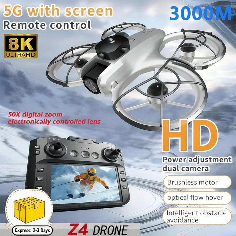 Drone Mapping - 新型MINI Z4ドローン 4KプロフェッショナルWIFI 5Gドローン 長時間飛行 障害物回避