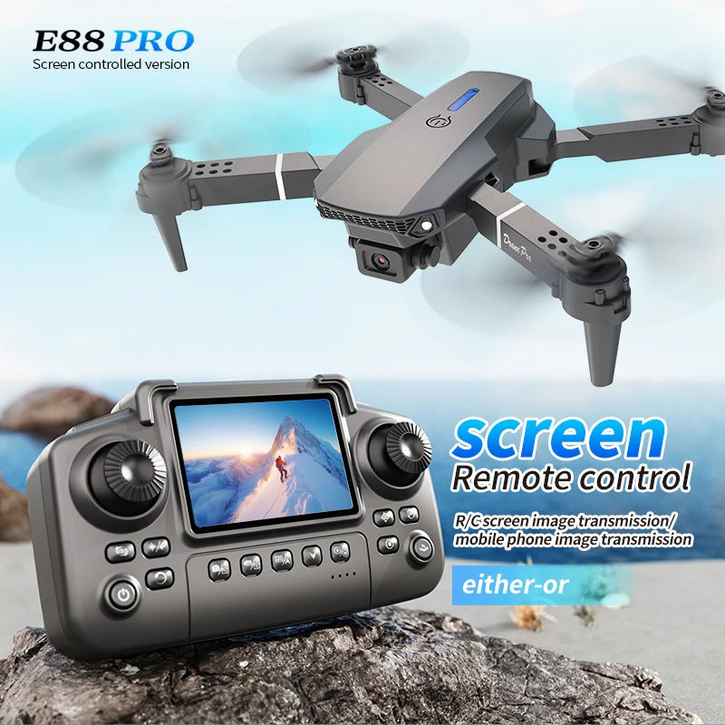 Drone Surveying - プロフェッショナル E88 プロドローン スクリーン付き 8K HD