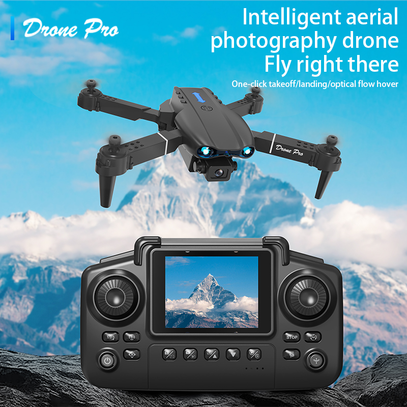 Drone Mapping - E99エアスクリーンコントロールドローン プロ仕様 ワイドRCドローン HD 4Kカメラ 折りたたみ式ヘリコプター航空機