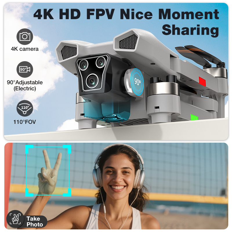 新型ホットL017プロドローン ブラシレス 3Dロール 36 - Drone Mapping のレビューと価格