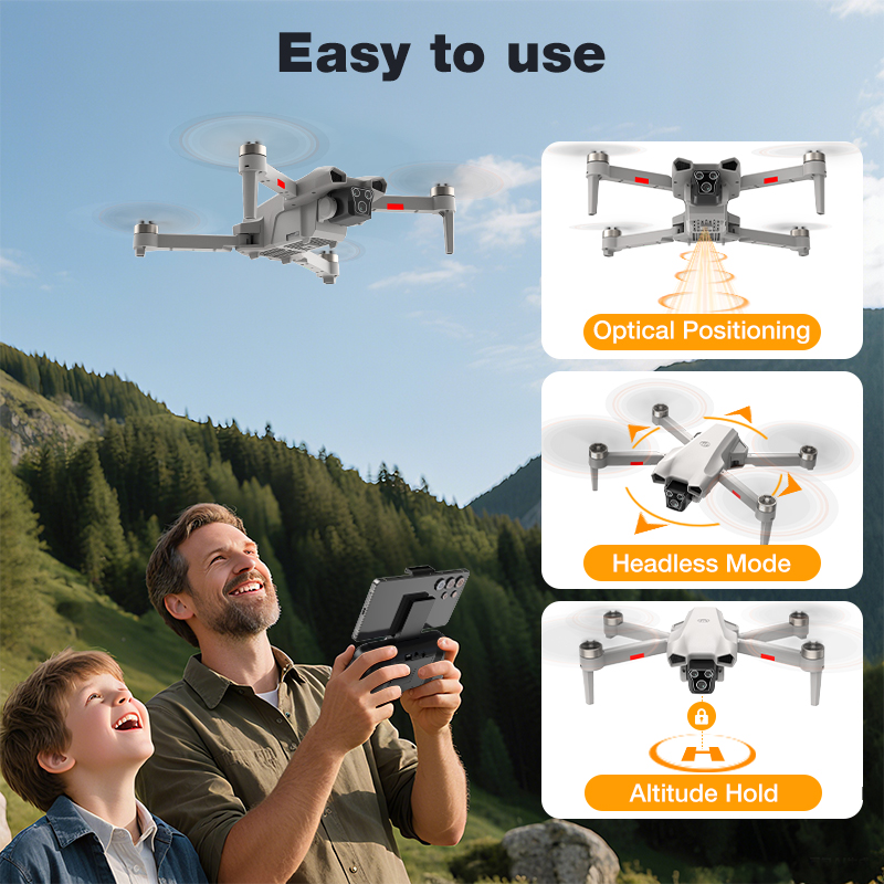 新型ホットL017プロドローン ブラシレス 3Dロール 36 - Drone Mapping のレビューと価格