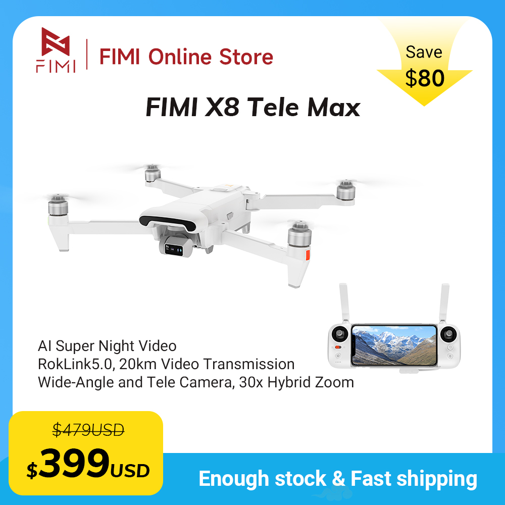 FIMI X8 Tele Max ドローン 4Kプロフェッシ - Drone Thermal Imaging のレビューと価格